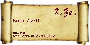 Kuhn Zsolt névjegykártya